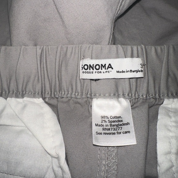 4.  Sonoma Gray Flat Front Shorts - Picture 3 of 3